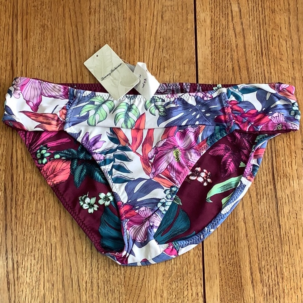 Tommy Bahama tropical floral reversible hipster bikini bottom - Small - New